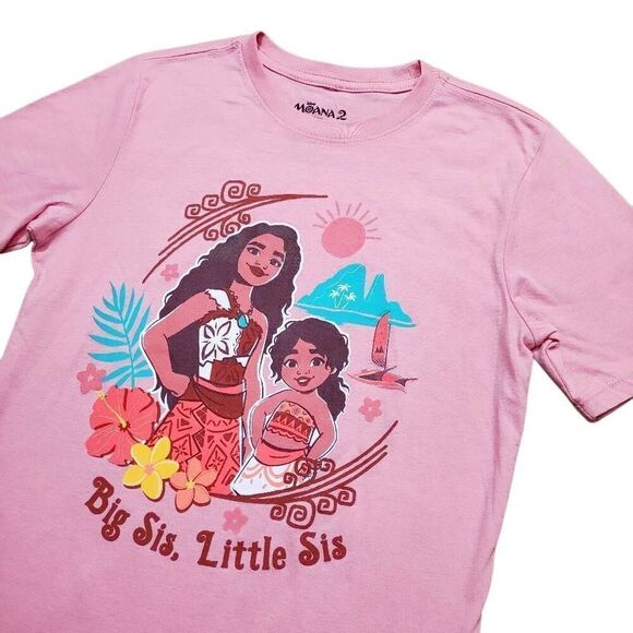 Disney Moana 2 Girls Short Sleeve T-Shirt -Q - Picture 1 of 3